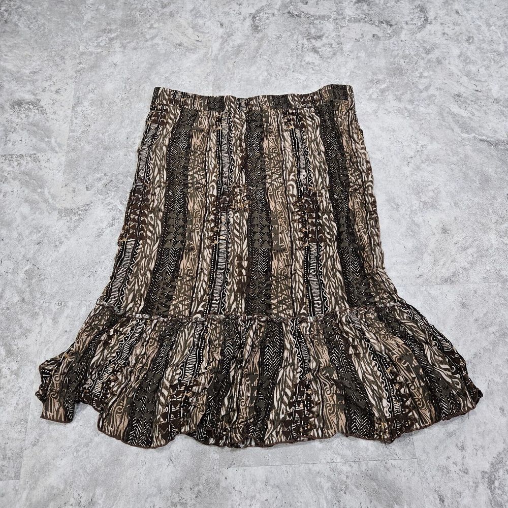 Vintage Sag Harbor Skirt Size Large Midi Abstrat Arty‎ Hippy